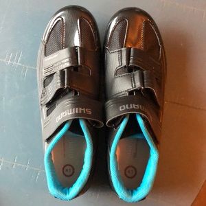 Shimano SH-RP2W cycling bike Shoes size 41 (US 8.5) black and teal